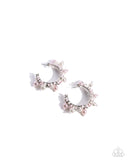 Elite Expense - Pink - Paparzzi Pearl Hoop Earrings