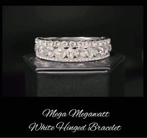 Mega Megawatt - White - Paparazzi February 2022 Life of the Party Bracelet