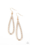 Glitzy Goals - Gold - Paparazzi Earrings