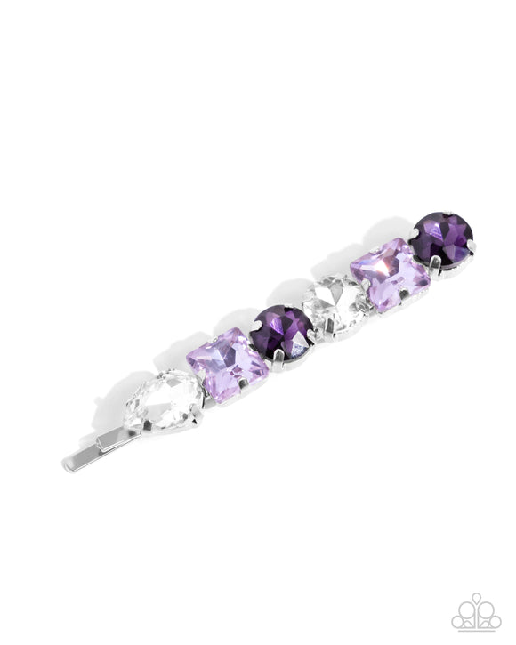 Emblazoned Elegance - Purple - Paparazzi Accessories Hair Pin