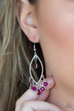 Glassy Grotto - Purple - Paparazzi Earrings