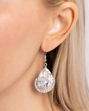 Mega Marvelous - White - Paparazzi Earrings