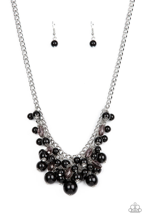 Broadway Bustle - Black - Paparazzi Necklace