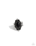 Cactus Corral - Black - Paparazzi  Stone Ring