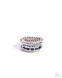 Trailblazing Bling - Blue - Paparazzi Ring