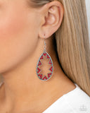 Wildly Wonderous - Red - Paparazzi Tribal Seed Bead Earrings