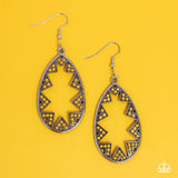 Wildly Wonderous - Yellow - Paparazzi Earrings