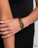 Glamorously Garnished - Brass - Paparazzi Bracelet