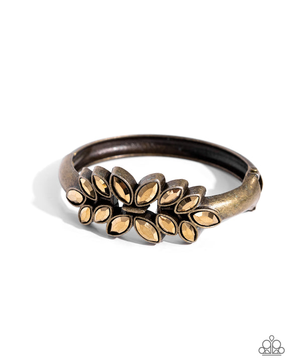 Glamorously Garnished - Brass - Paparazzi Bracelet