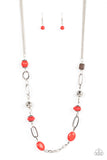 Barefoot Bohemian - Red - Paparazzi Accessories