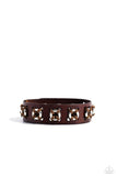 Rustic Ringleader - Brown - Paparazzi Leather Urban Bracelet