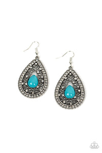 Cloud Nine Couture - Blue - Paparazzi Earrings