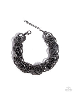 Audible Shimmer - Black - Paparazzi Bracelet