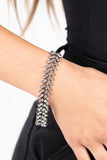 Seize the Sizzle - Black - Paparazzi Gunmetal Bracelet