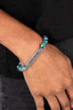 Just Pray - Blue - Paparazzi Inspirational Just Pray Bracelet