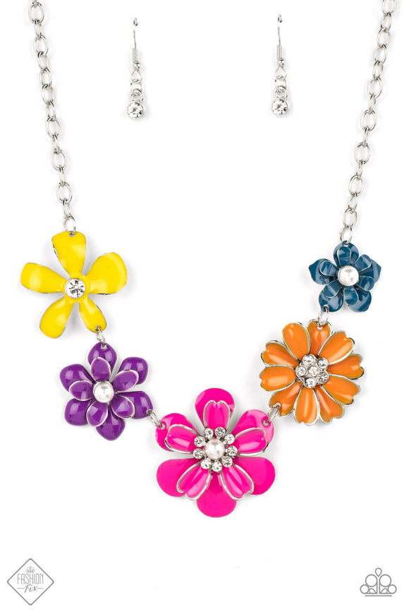 Floral Reverie - Multi  - Paparazzi Floral Neclace