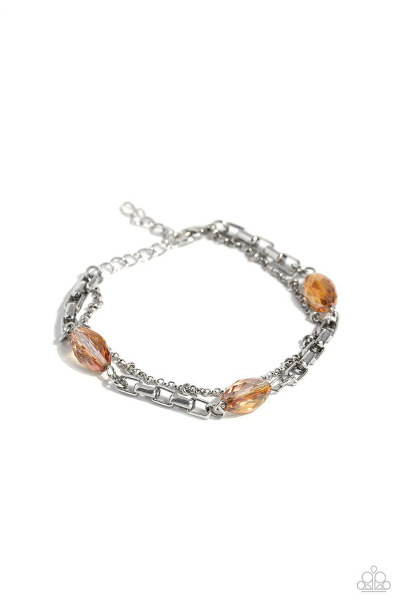 Business Brunch - Orange - Paparazzi Bracelet