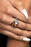 Dueling Difference - Brown - Paparazzi Two Toned Topaz Ring