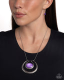 If the HORSESHOE Fits - Purple - Paparazzi Necklace