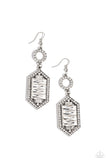 Combustible Craving - White - Paparazzi Earrings