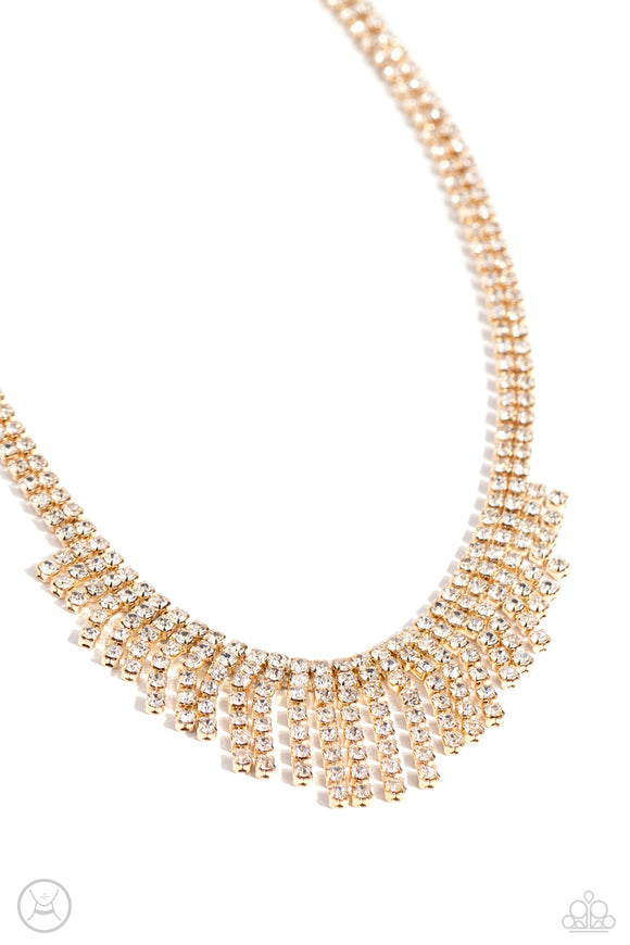 Daring Decadence - Gold - Choker Necklace