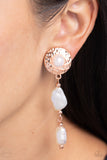 Modest MVP - Copper - Paparazzi Pearl Clip-On Earrings