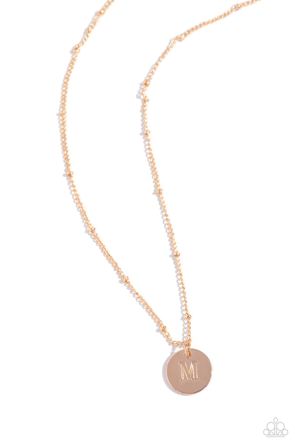 Initial Elegance - Rose Gold - M