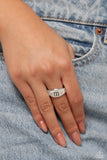 Monogram Memento - Silver - M - Paparazzi Initial Ring