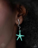 Written in the STARFISH - Blue - Paparazzi Post Earrings