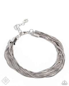 By a Show of STRANDS - Silver - Paparazzi Snake Chain Bracelet