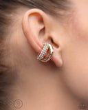 Sizzling Spotlight - Gold - Paparazzi Cuff Earrings