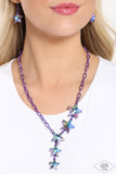 Star-Crossed Sparkle - Purple - Paparazzi Pink Diamond Star Necklace