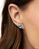 Breathtaking Birthstone - Blue - Paparazzi March Auqamarine Birthstone Post Earrings