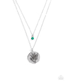 Birthstone Beauty - Green - Paparazzi May Emerald Birthstone Flower Necklace