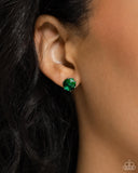 Breathtaking Birthstone - Green - Paparazzi May Emerald Birthstone Post Earrings