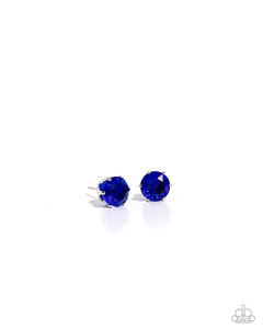 Breathtaking Birthstone - Blue - Paparazzi September Sapphire Birthstone Post Earrings