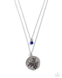 Birthstone Beauty - Blue - Paparazzi September Sapphire Birthstone Flower Necklace