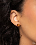 Breathtaking Birthstone - Orange - Paparazzi November Topaz Birthstone Post Earrings