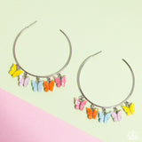 Bemusing Butterflies - Multi - Paparazzi LOP Butterfly Hoops