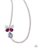 Fluttering Finesse - Multi Paparazzi Butterfly Necklace