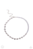 Dream Duo - Silver - Paparazzi Abstract Choker Necklace