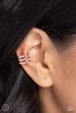 Metro Mashup - Silver  - Paparazzi Ear Cuff