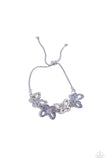 Butterfly Belonging - Purple - Paparazzi Iridescent Butterfly Lariat Bracelet