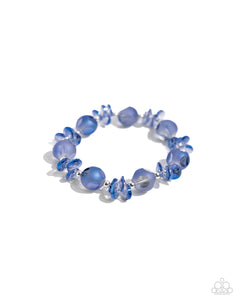 Lets Start at the FAIRY Beginning - Blue - Paparazzi Stretch Bracelet