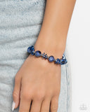 Lets Start at the FAIRY Beginning - Blue - Paparazzi Stretch Bracelet