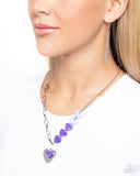 HEART Of The Movement - Purple - Paparazzi Necklace