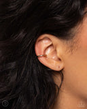 Barbell Beauty - Gold - Paparazzi Cuff Earrings