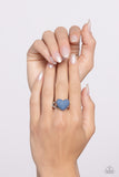 Denim Daydream - Blue - Paparazzi Heart Ring