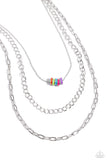 Colorful Cadet - Multi - Paparazzi Layered Rainbow Chain Necklace