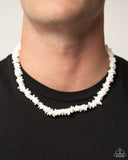 On A SHELL-ular Level - White - Paparazzi Urban Stone Necklace